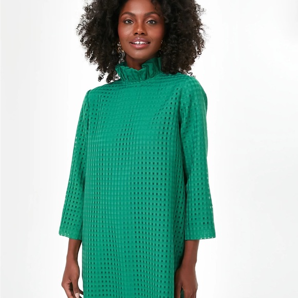 Tuckernuck NWT Emerald Green Burnout Daphne Dress - Picture 3 of 5